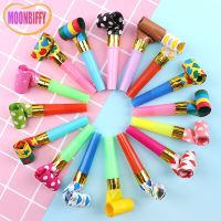 10/20PCS Colorful Stripes Whistles Kids Fun Blower Blowout Horn Children Blowing Baby Birthday Gifts