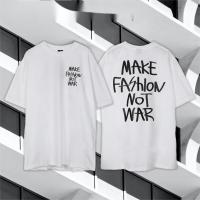 เทรนด์ใหม่แขนสั้นพิมพ์ลำลองฤดูร้อน-MAKE FASION NOT WAR