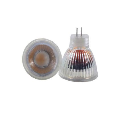 ❀ MR11 110V 220V COB Led Spotlight Glass Body GU4 Lamp Light AC/DC 12V MR11 5W LED Bulb Warm White / white