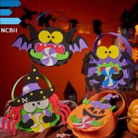 NCB11 ผ้าไม่ทอ ถุงขนมฮาโลวีนแบบทำมือ หลอกหรือปฏิบัติ ค้างคาวผีผี DIY Trick or treat BAG กระเป๋าโท้ท กระเป๋าใส่ฟักทอง กระเป๋าใส่ฟักทอง อนุบาลอนุบาล