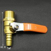 DN15 1/2 BSP Male To 12mm Hose Barb Brass Ball Valve Air Fuel Gas With Long Handle