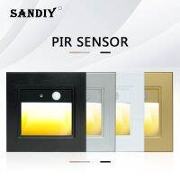 【hot】✥✚☾  SANDIY Recessed Sensor Wall Lamp 220V 110V Night for Ladder Corrior Bedsides Indoor Lightings