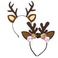 【cw】 2Pcs Headband Headbands Hairband Elk Band Horn Hoop Stag Headwear