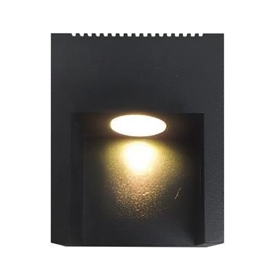 "ถูกชัวร์"โคมไฟผนังภายนอกอลูมิเนียม (LED 3 W) WW W.L.LIGHTING รุ่น WL-201508-3W/30K(BK) ขนาด 7.5x10x9 ซม. สีดำ*ส่งด่วนทุกวัน*
