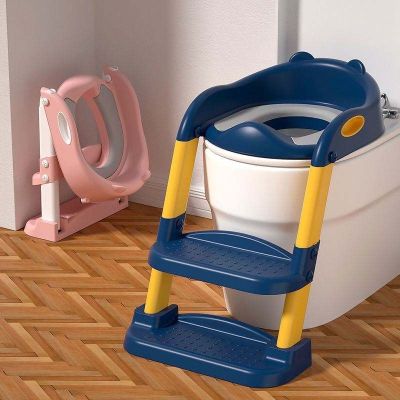 ┋♦ Childrens toilet stair type boy girl baby ladder folding frame pad ring child home