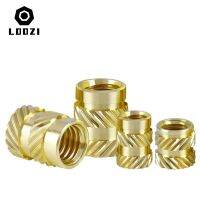 ✓♠ M1 M1.4 M1.6 M1.7 M2 M2.5 M3 M4 M5 M6 M8 Brass Insert Knurled Thread Nut Hot Melt Heat Injection Molding Embedment Copper Nut