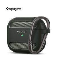 Spigen Reinforced Armored Carbon Fiber Headphone Case Suitable For Apple AirPods Pro 2 Air Pods 3 TPU Headphone Case With Hook