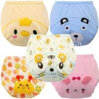 5Pcs Baby Training Pants Cotton Reusable Baby Diapers Waterproof Cloth Nappies Washable Diapers Bamboo Learning Pants