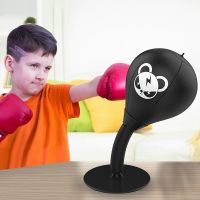 New MMA Gloves PU Punching Bag Boxing Gloves Black Desktop Boxing Decompression Children Adults Desktop Boxing Ball