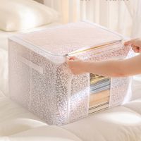 Transparent Flowers Storage Large Capacity Organizers for Quilt Blanket Wardrobe Clothing Organizer