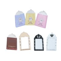 New Cartoon Butterfly Photo Card Holder Student Bag Pendant Key Chain Idol Photo Cover ID Card Set