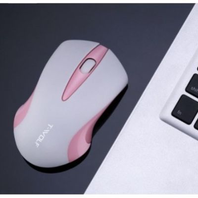 เมาส์ไร้สาย เมาส์สำหรับเล่นเกมไร้สาย USB Optical Silent Mouse 2.4GHz T-Wolf Q2 for PC Laptop