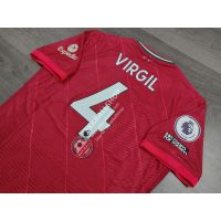 [Player] - เสื้อฟุตบอล Liverpool Home ลิเวอร์พูล เหย้า 2021/22 เกรดนักเตะ Full Option พร้อมเบอร์ชื่อ 4 VIRGIL