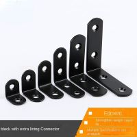 ♝❃♞ L-Shaped Brackets with Fixing Right Angle Corners Brace Furniture Hardware 1pcs Stainless Steel Supporting Black