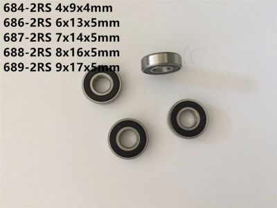 卐 10pcs 684-2RS 685-2RS 686-2RS 687-2RS 688-2RS 689-2RS Mini Bearing Deep Groove Rubber Sealed Miniature Bearing Ball Bearings