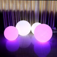 LED Rechargeable Globe Ball Lamp Remote Control Table Night Lights Home Bar Christmas Party Indoor Outdoor Garden Swimming Pool