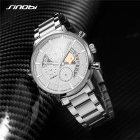 SINOBI Luxury Business Mens Watches Unique Design Calendar Clock Fashion Chronograph Quartz Wristwatches 2021 Relogio Masculino