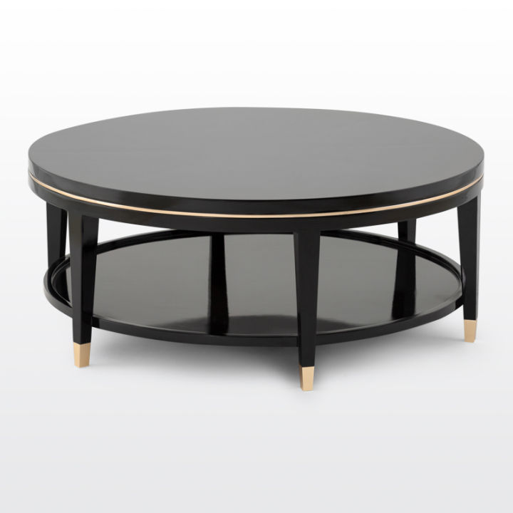 modernform-โต๊ะกลางกลม-รุ่น-volde-ทำสีดำเงา