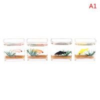 Dollhouse Miniature Glass Fish Tank Bowl Aquarium Doll House Home Ornament Toy