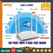 Bộ phát sóng wifi 4 râu cực mạnh LB-LINK BL-WR450H