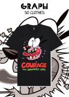 พร้อมส่ง 190.- ทุกตัว เสื้อ Courage หมาน้อยผู้กล้าหาญ (การ์ตูนCN)