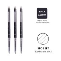 M&amp;G 6 Colors Cute Retractable Erasable Pen 0.38mm Erasable Gel Ink Pens Color Pens Writes Erases Heat Vanish Heat Transfer Pen