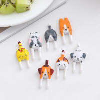 【Home Depot】zhuying 7pcs น่ารักมินิสัตว์การ์ตูนผลไม้ส้อมอาหารกลางวัน Bento Accessories PARTY Decor