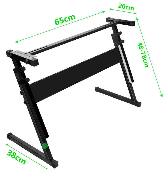 cod-ส่งทุกวัน-ขาตั้งคีย์บอร์ด-ขา-z-เหล็กกล่อง-25มม-ขาวางคีย์บอร์ด-z-shape-keyboard-stand-ขาz-ปรับระดับ-สูงต่ำได้