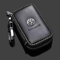 ที่หุ้มกุญแจหนังเคสกุญแจรถยนต์ที่วางรีโมทรถยนต์หนังอเนกประสงค์สำหรับ VW Volkswagen รุ่น Passat Santana Touareg Tiguan GTI Bora Jetta CC Beetle Scirocco