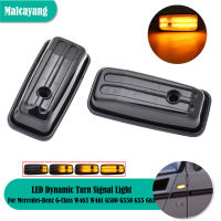 2x แบบไดนามิกไฟเลี้ยว LED Flowing Water Blinker Side Marker Light สำหรับ -Benz G-Class W463 W461 G500 G550