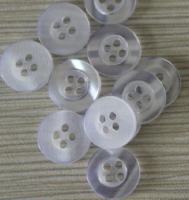 2023 Pearlescent Wide Face Four Eyes Resin Button DIY White44