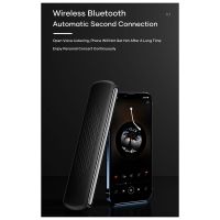 Bone Conduction Bluetooth Music Box Stereo Bass Under Pillow Improve Sleep Travel (Black)