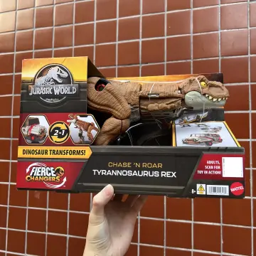 Jurassic World Transforming Toy, Tyrannosaurus T Rex Dinosaur to off Road  Truck