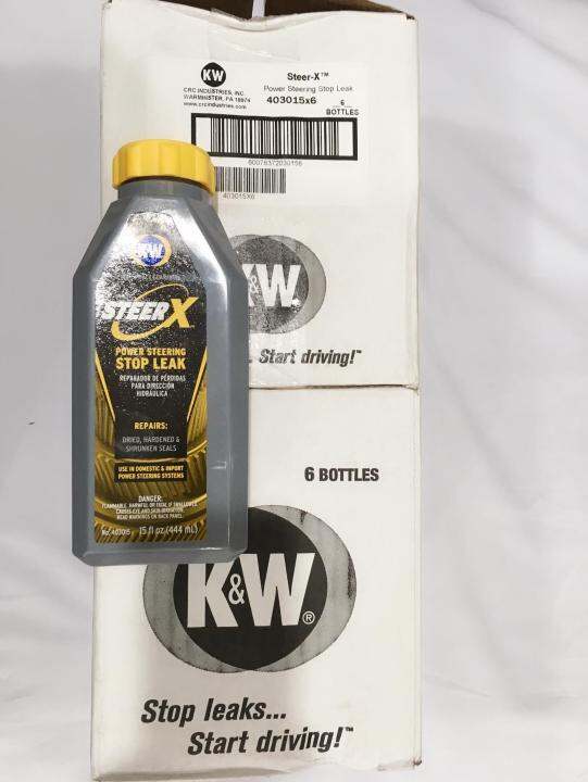 K&W STEERX POWER STEERING STOP LEAK SET (12 BOTTLE) Lazada