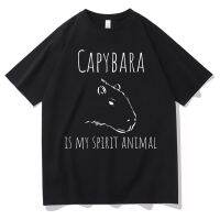 Mens Large T-shirt Capybara Is My Spirit Animal Capybaras Lover Print Tshirt Mens Men Oversized Funny T 4XL/5XL/6XL