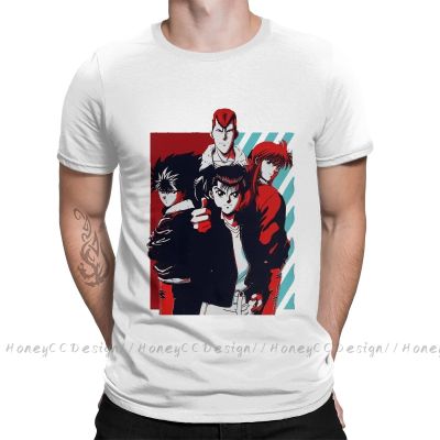Yuyu Hakusho Ghostdom 2021 New Arrival T-Shirt Anime Hakusho Poster Unique Design Shirt Crewneck Cotton For Men Tshirt