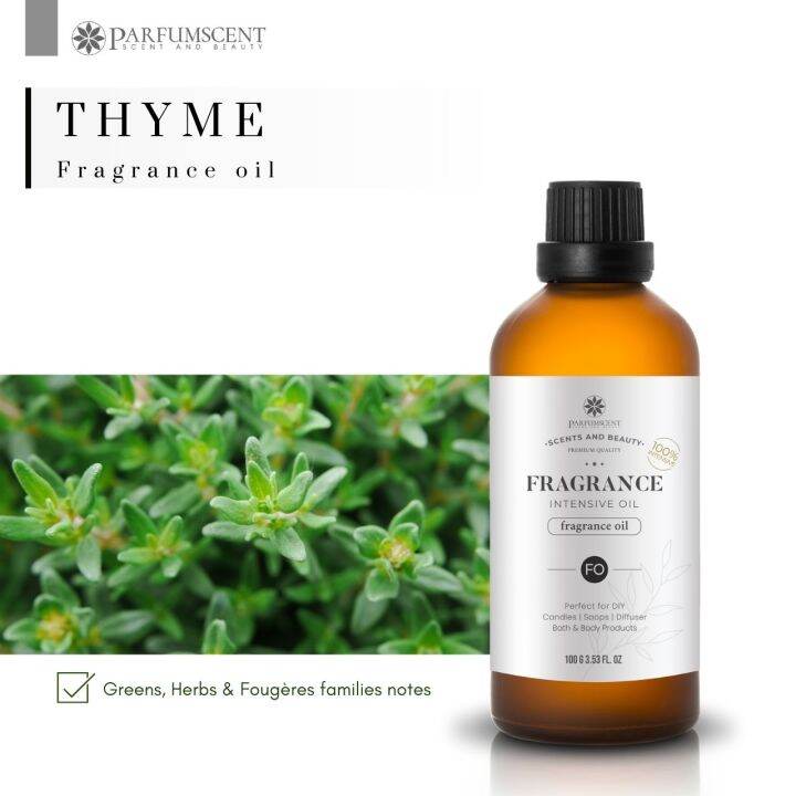 PARFUMSCENT หัวน้ำหอม Thyme Fragrance Oil FOH507070 Lazada.co.th