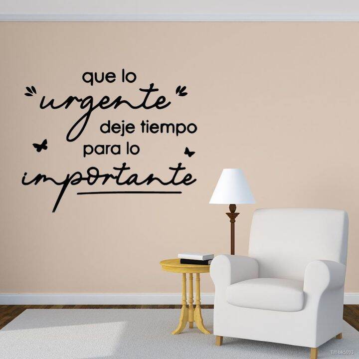 Spanish Inspirational Decal Positive phrase Quotes Vinyl Wall Sticker Spanish Home Decoration