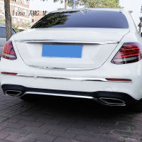 รถจัดแต่งทรงผมสำหรับ Benz E Class W213 E200ภายนอกด้านหลังประตู Trunk กันชนแผ่น Protector ครอบคลุมสติกเกอร์ Trim อุปกรณ์เสริม