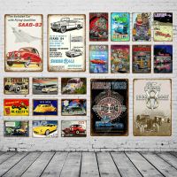 American Truckes Bus Car Metal Plate Vintage Home Decor Tin Signs Bar Pub Garage Decorative Poster Retro Painting Plaque