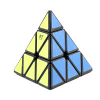 Qiyi พีระมิดก้อนเมจิก3x3สีดำ Stickerless S2พีระมิดความเร็วเมจิก Cube มืออาชีพปริศนาของเล่นเพื่อการศึกษาสำหรับเด็ก