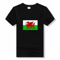 Top Tees Wales Dragon T เสื้อรักบี้ฟุตบอลผู้ชาย Nations Red Top Welsh Cool Casual Pride T เสื้อผู้ชาย Unisex เสื้อยืด