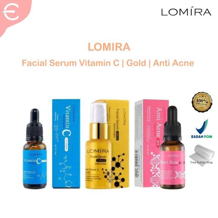 LOMIRA FACIAL SERUM ANTI ACNE GOLD VITAMIN C + COLLAGEN SERUM