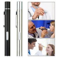 2023◇✔ Medical Led Flashlight Pen Light USB Rechargeable Torch Flashlights With Dual Lamp Clip Pocket Stainless Steel For Nurse Doctor