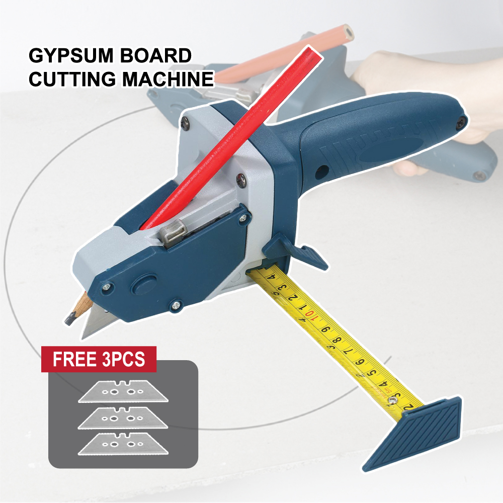 Woodwork Gypsum Board Cutting Tool Kit Scriber Drywall Artifact with Scale Board 