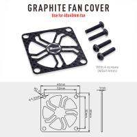 【Chat-support】 พัดลมระบายความร้อนจรวดขนาด40มม. หมุนได้ที่16000 RMP W/ฝาครอบพัดลมระบายความร้อนกราไฟท์สำหรับ1/10มอเตอร์4068 4074 1/4รถ RC ระบายความร้อนได้อย่างรวดเร็ว