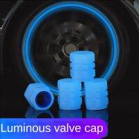 New Luminous Car Tire Valve Caps Wheel Tyre Rim Stem Covers Dustproof Waterproof for Auto Motorcycle Bicycle Glow In The Dark