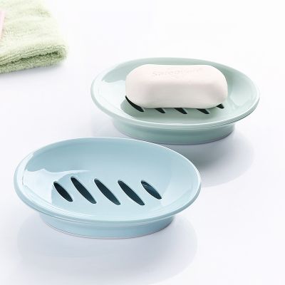 ⊙✑ Soap Box Drain Soap Holder Soap Dish Plastic 2 Layers Drain Soap Box Soap Dish for Bathroom Accessories