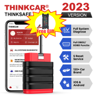 Thincar สแกนเนอร์ OBD2 Thinksafe ระบบเต็มรูปแบบตรวจสอบเครื่องยนต์ ABS/SRS การส่งข้อมูลใน IOS/Android ยานยนต์ ODB 2วินิจฉัยรถเครื่องมือสแกนผ่านบลูทูธทำความสะอาดเครื่องอ่านโค้ด AP200สำหรับรถยนต์ทุกประเภท