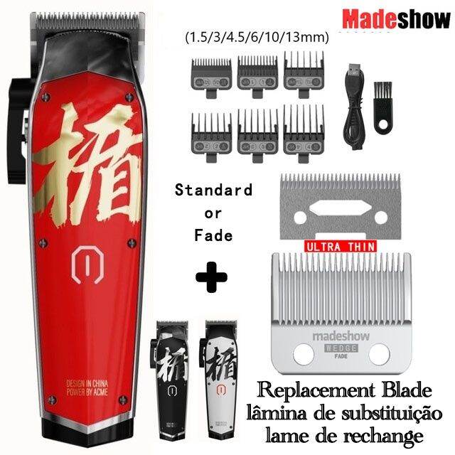Madeshow M10 Hair Clipper with Replacement Blade Hair Trimmer for Men